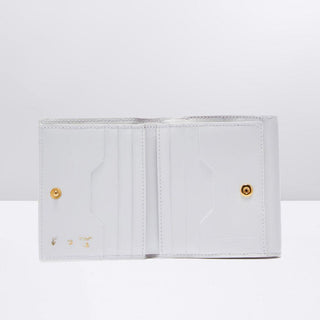 White Leather Wallet - IzzySauvage