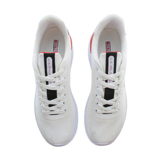 White Polyester Men Sneaker - IzzySauvage