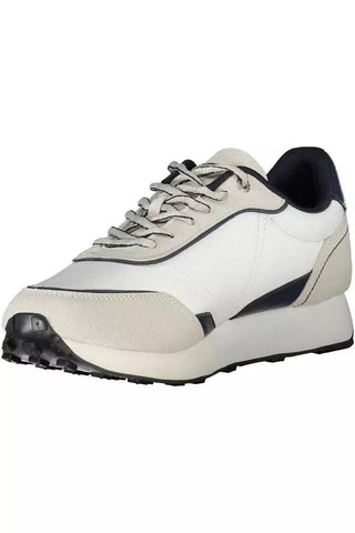 White Polyethylene Men Sneaker - IzzySauvage