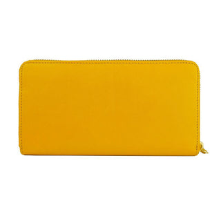 Yellow Calfskin Women Wallet - IzzySauvage