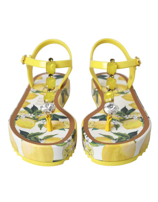 Yellow Lemon Beachwear Flats Sandals Shoes - IzzySauvage