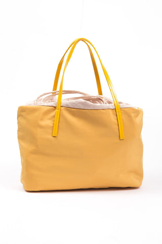 Yellow Polyester Women Handbag - IzzySauvage