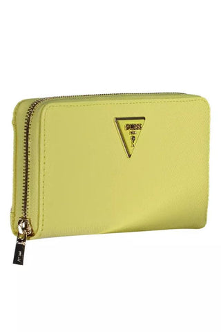 Yellow Polyethylene Women Wallet - IzzySauvage